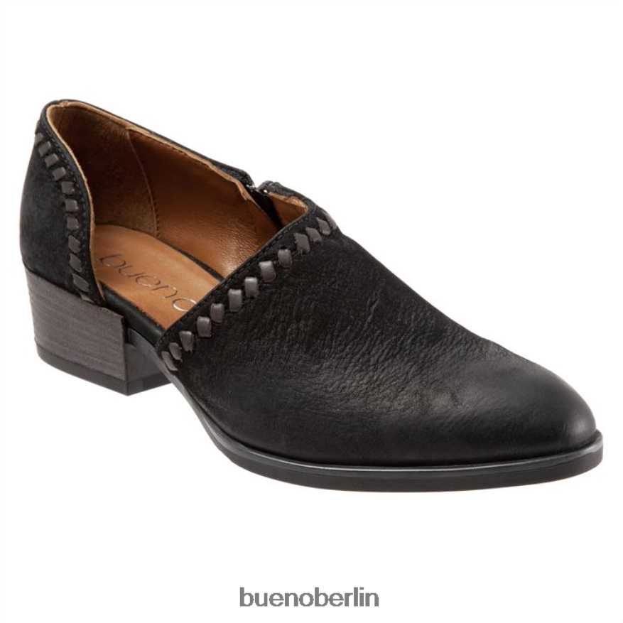 Bueno Footwear Lauren L08J343 Absätze schwarzes Nubuk Frauen