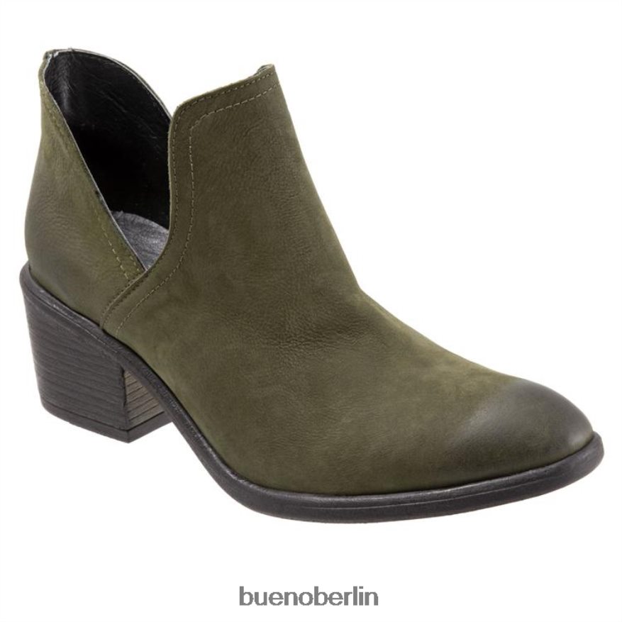 Bueno Footwear Dylan L08J90 Stiefel Armeegrünes Nubuk Frauen