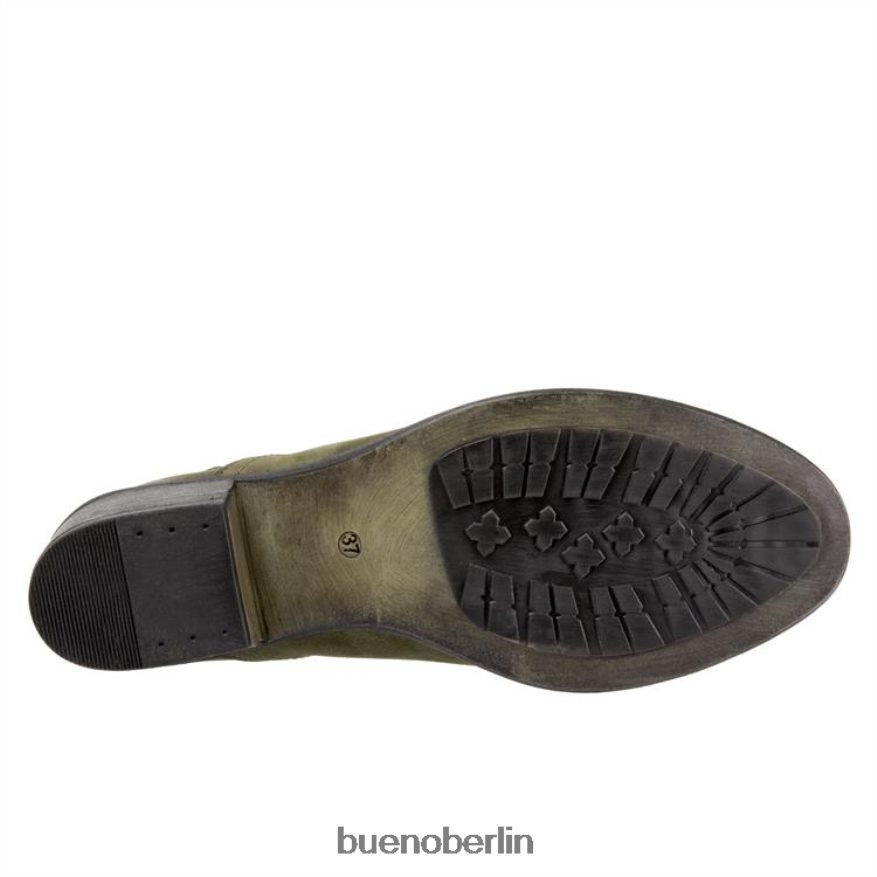 Bueno Footwear Dylan L08J90 Stiefel Armeegrünes Nubuk Frauen