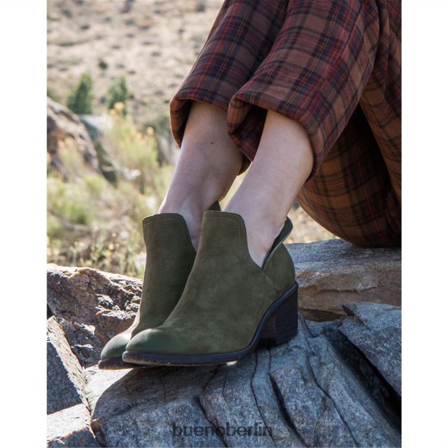 Bueno Footwear Dylan L08J90 Stiefel Armeegrünes Nubuk Frauen
