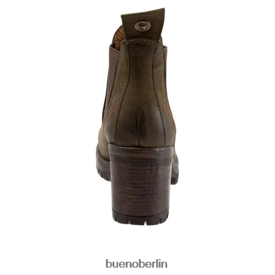 Bueno Footwear Flug L08J50 Stiefel Armeegrünes Nubuk Frauen
