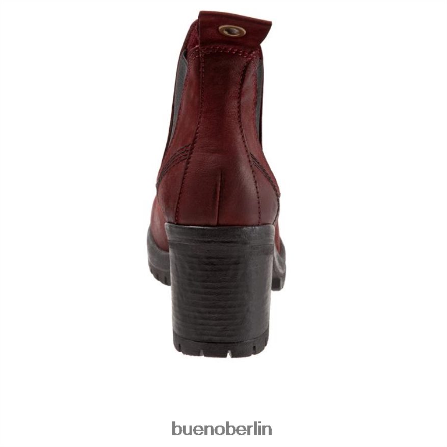 Bueno Footwear Flug L08J52 Stiefel dunkelrotes Nubuk Frauen