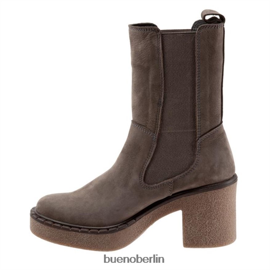 Bueno Footwear Hart L08J26 Stiefel graues Nubuk Frauen