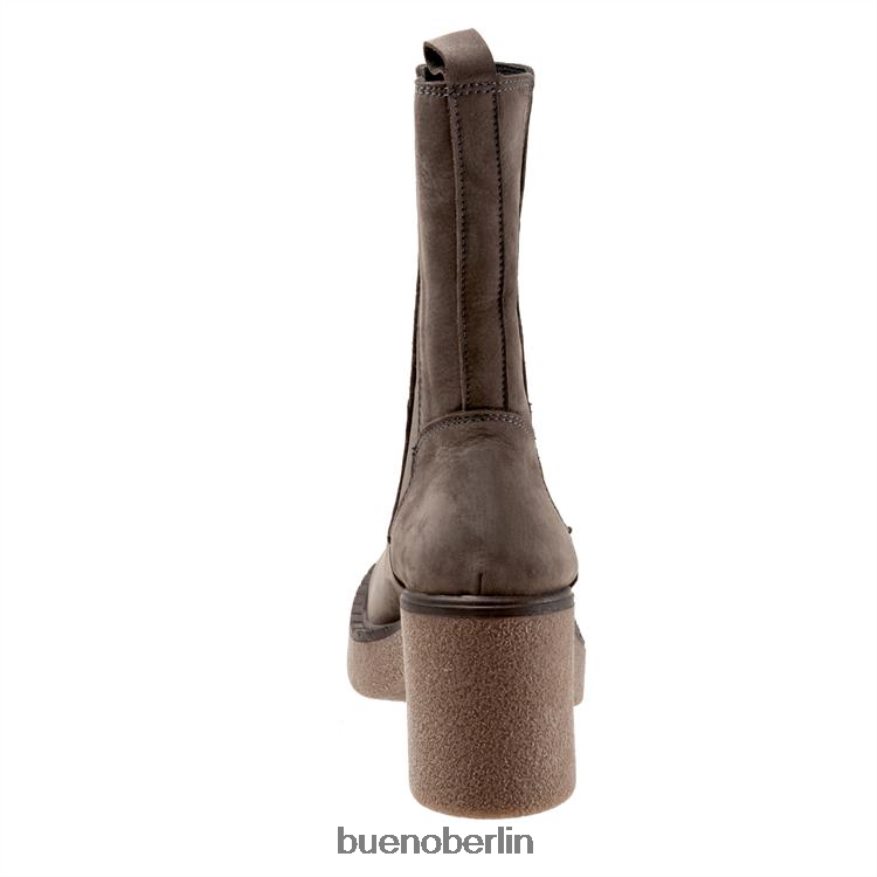 Bueno Footwear Hart L08J26 Stiefel graues Nubuk Frauen
