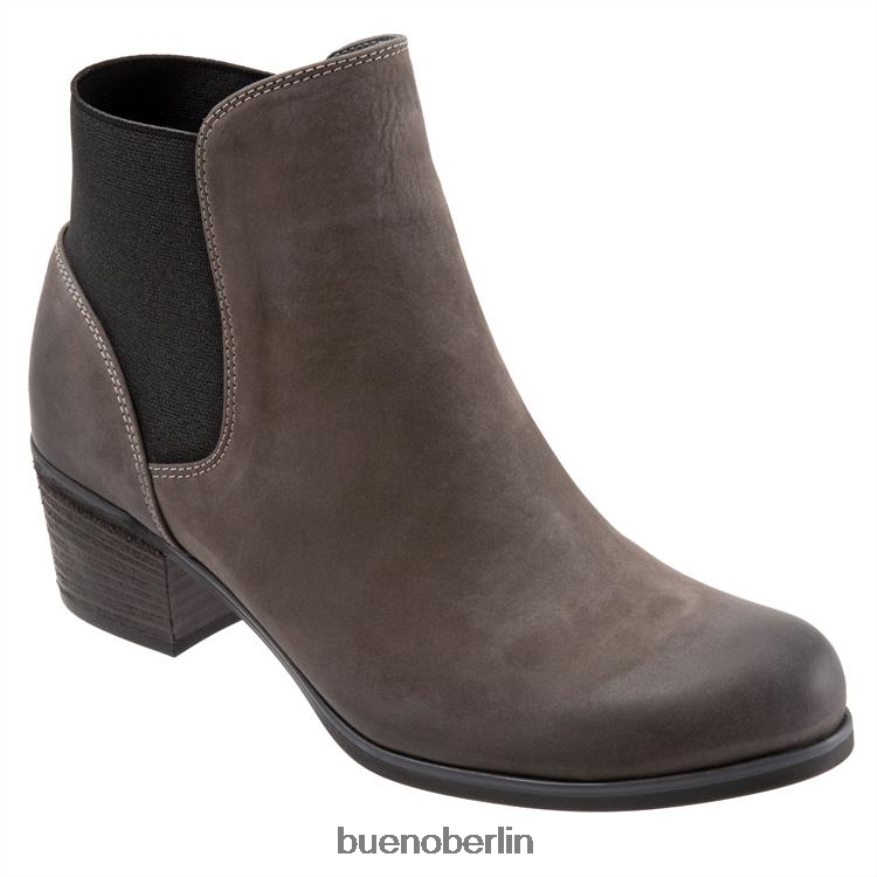 Bueno Footwear Keri L08J75 Stiefel graues Nubuk Frauen