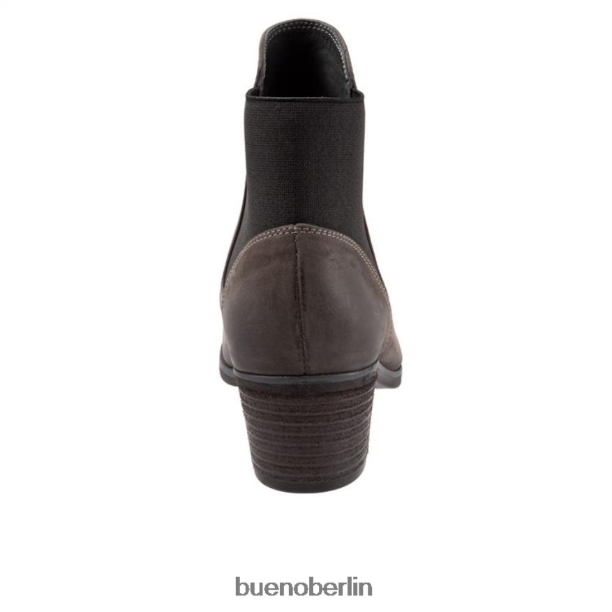 Bueno Footwear Keri L08J75 Stiefel graues Nubuk Frauen