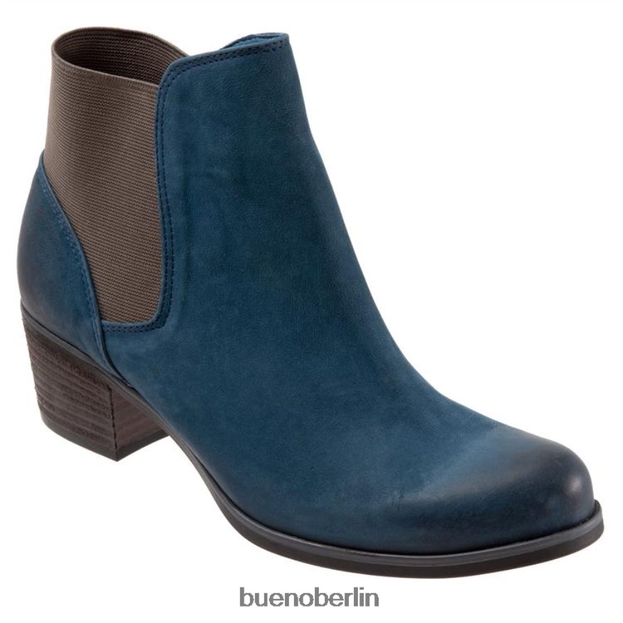 Bueno Footwear Keri L08J76 Stiefel blaues Nubuk Frauen