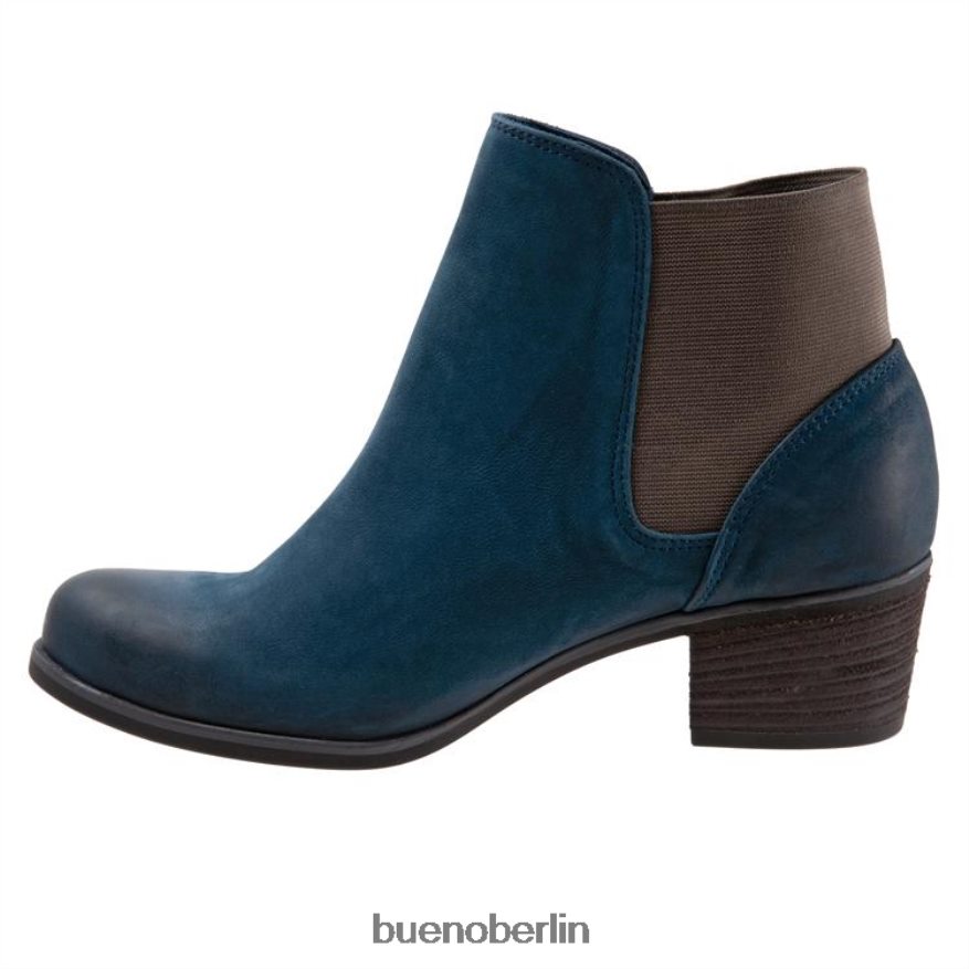 Bueno Footwear Keri L08J76 Stiefel blaues Nubuk Frauen