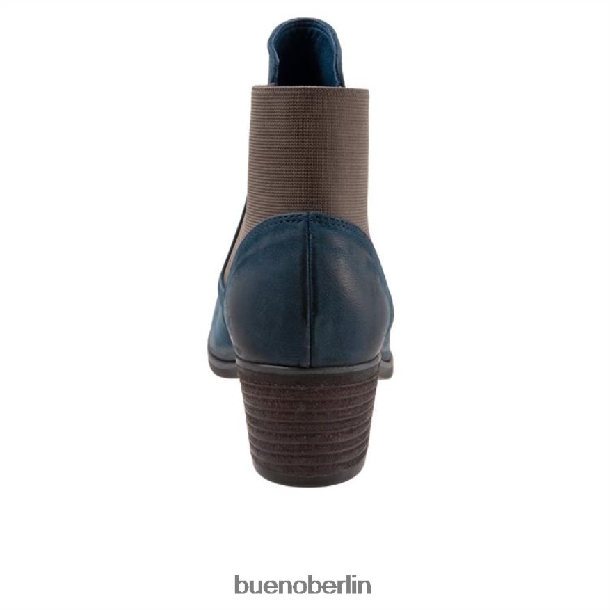 Bueno Footwear Keri L08J76 Stiefel blaues Nubuk Frauen