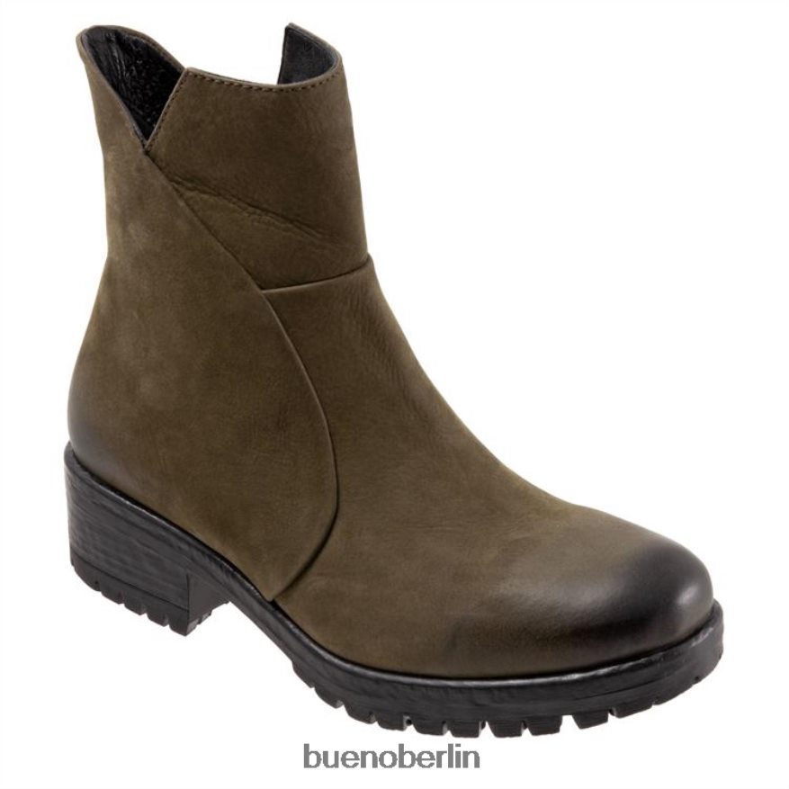 Bueno Footwear Schmiede L08J48 Stiefel Armeegrünes Nubuk Frauen
