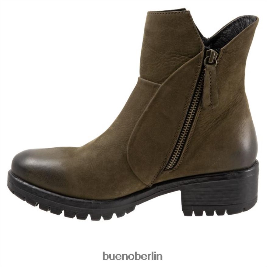 Bueno Footwear Schmiede L08J48 Stiefel Armeegrünes Nubuk Frauen