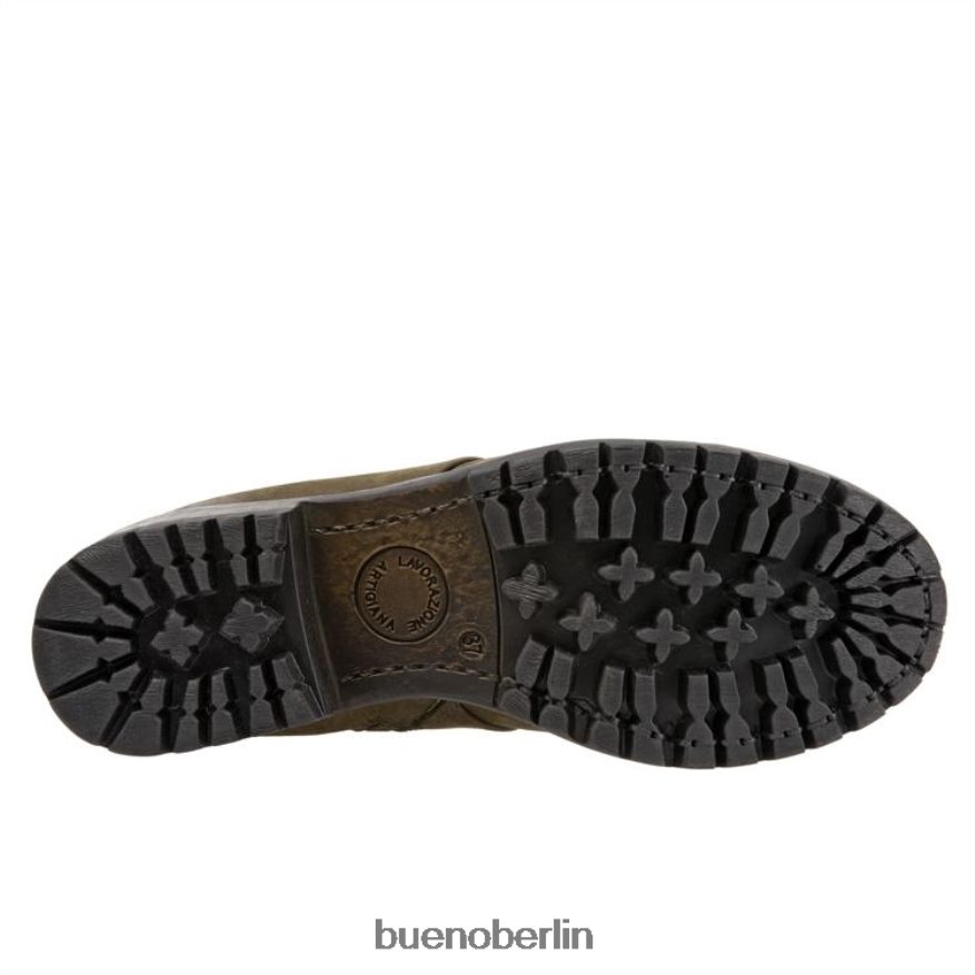 Bueno Footwear Schmiede L08J48 Stiefel Armeegrünes Nubuk Frauen