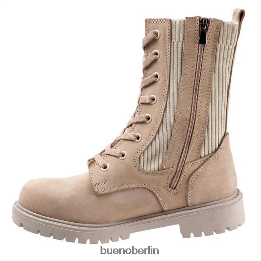 Bueno Footwear Stella L08J62 Stiefel taupefarbenes Nubuk Frauen