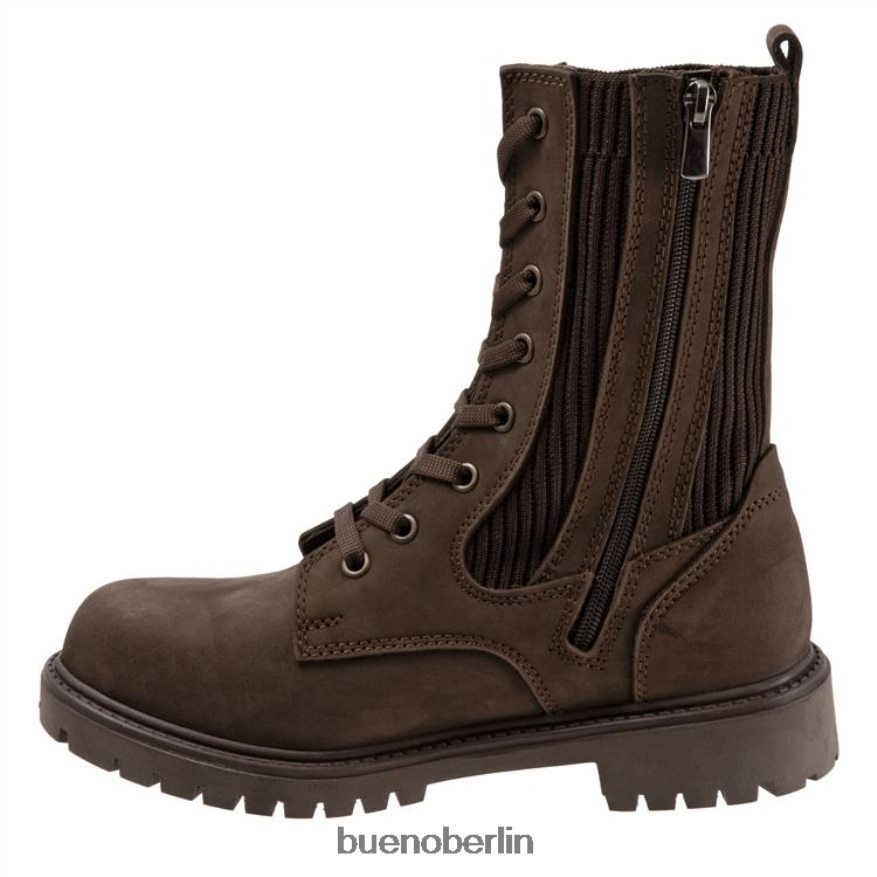 Bueno Footwear Stella L08J63 Stiefel braunes Nubuk Frauen