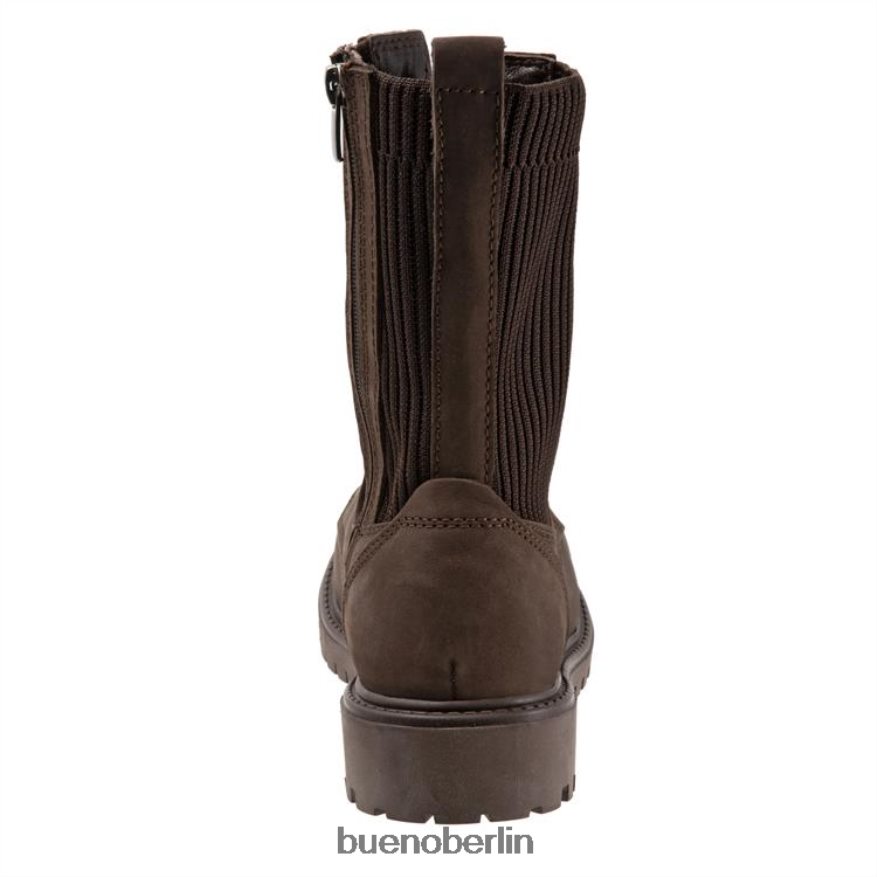 Bueno Footwear Stella L08J63 Stiefel braunes Nubuk Frauen