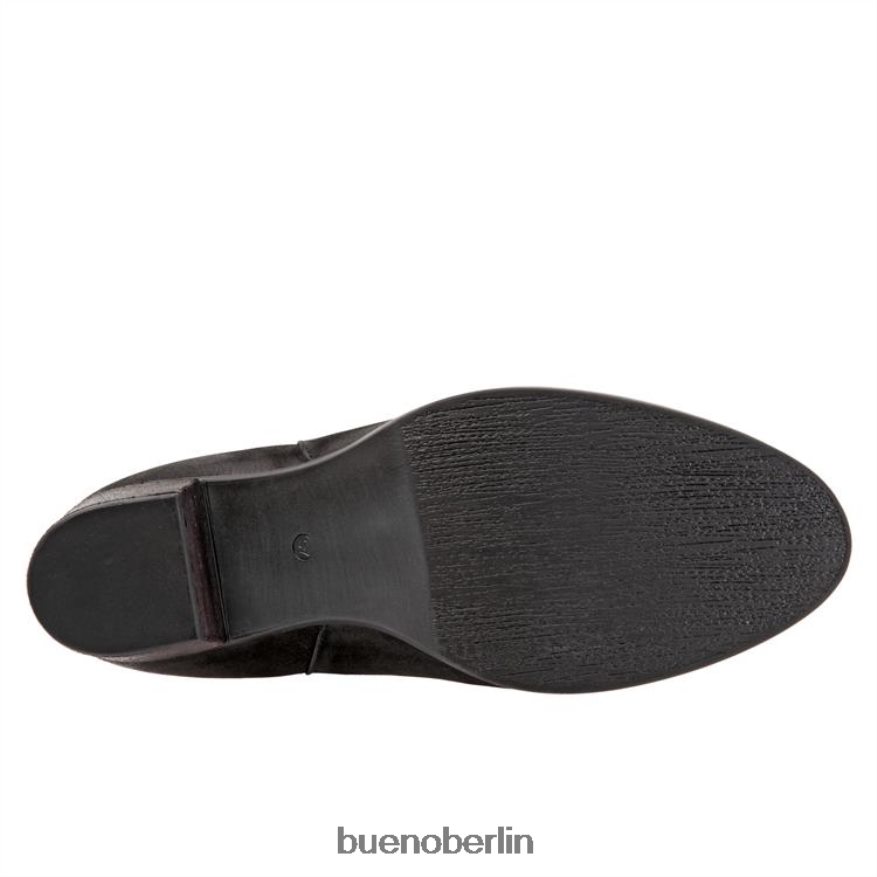 Bueno Footwear Watt L08J91 Stiefel schwarzes Nubukrot Frauen