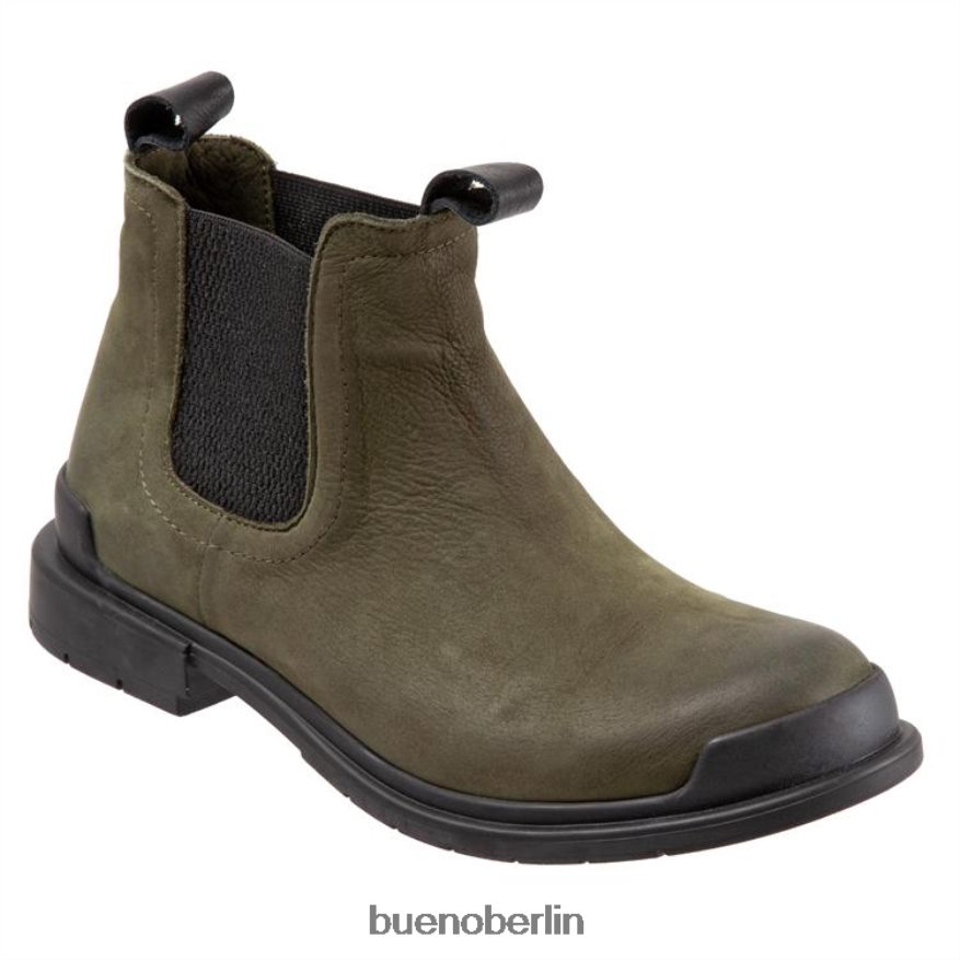 Bueno Footwear einfach L08J72 Stiefel Khakifarbenes Nubuk Frauen