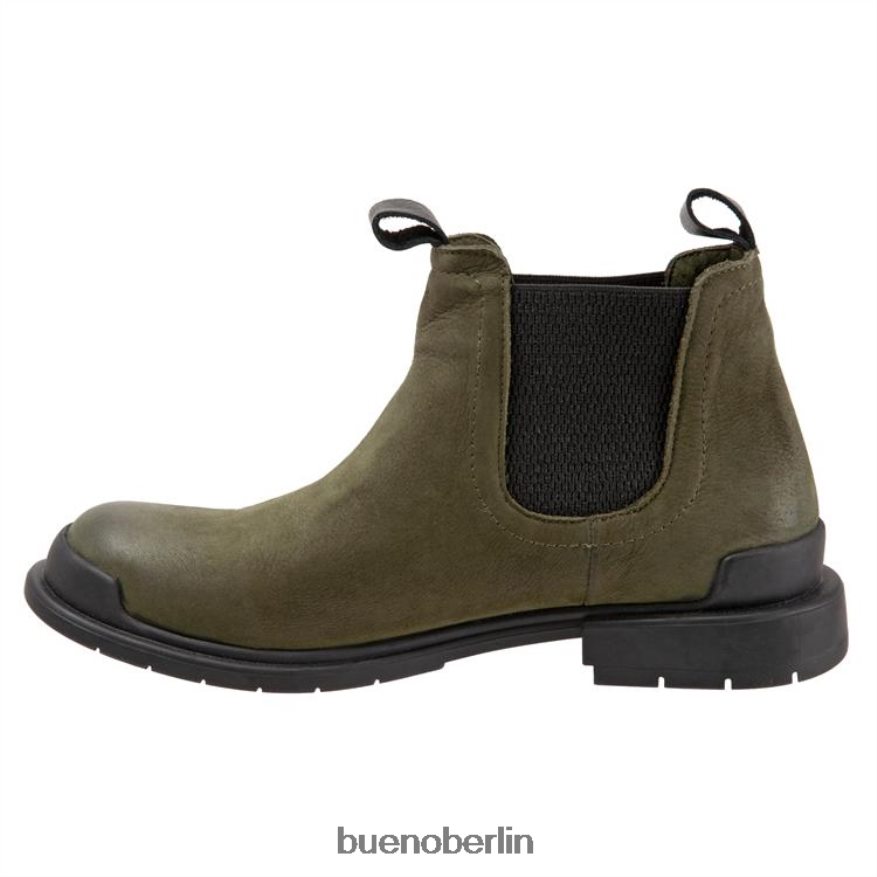 Bueno Footwear einfach L08J72 Stiefel Khakifarbenes Nubuk Frauen