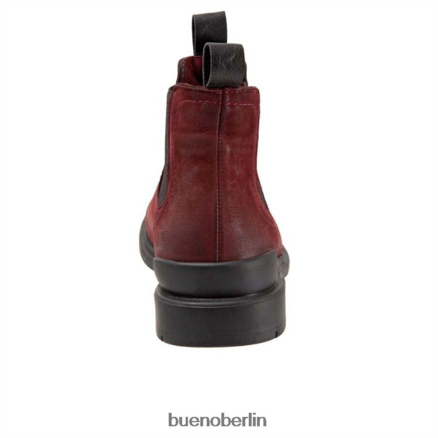 Bueno Footwear einfach L08J73 Stiefel dunkelrotes Nubuk Frauen