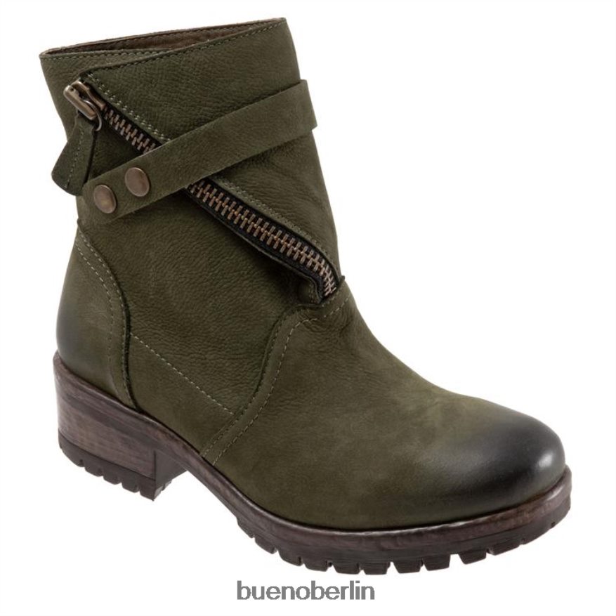 Bueno Footwear schnell L08J45 Stiefel altes khakifarbenes Nubukleder Frauen