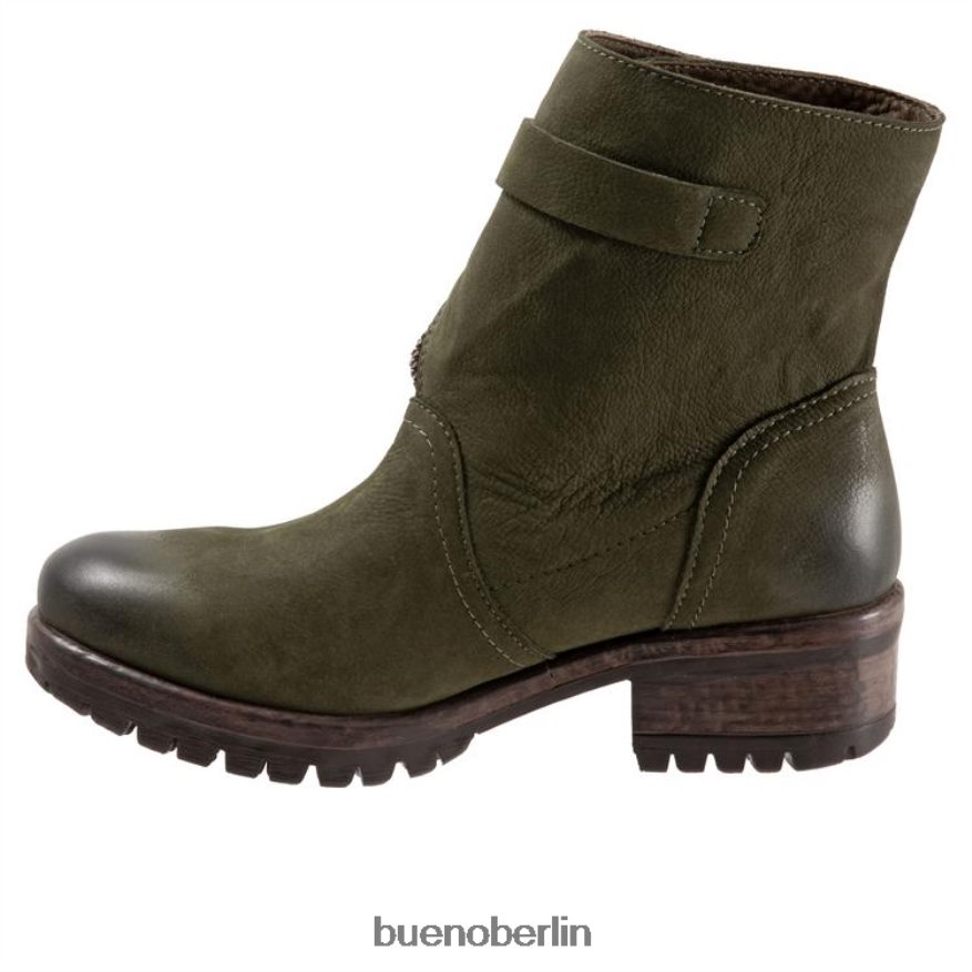 Bueno Footwear schnell L08J45 Stiefel altes khakifarbenes Nubukleder Frauen