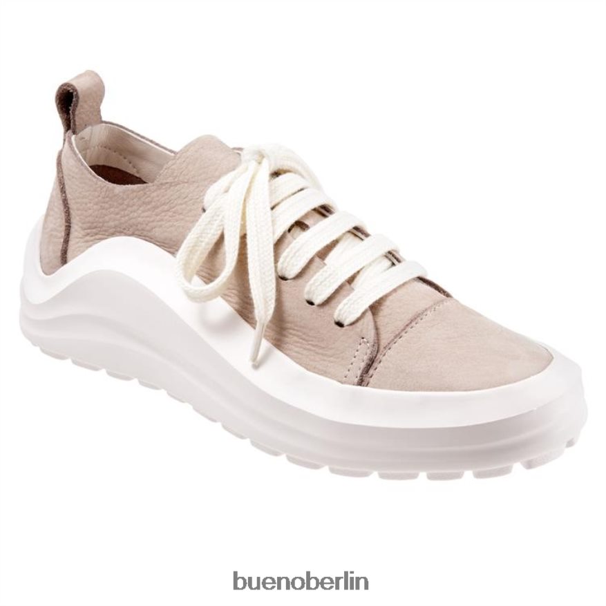 Bueno Footwear Gerücht L08J403 Turnschuhe hellgraues Nubuk Frauen