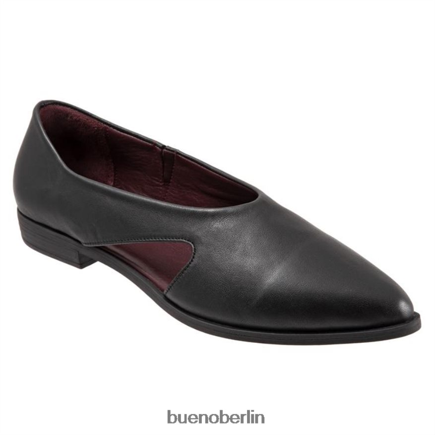 Bueno Footwear Bardot L08J149 Wohnungen Schwarz Frauen