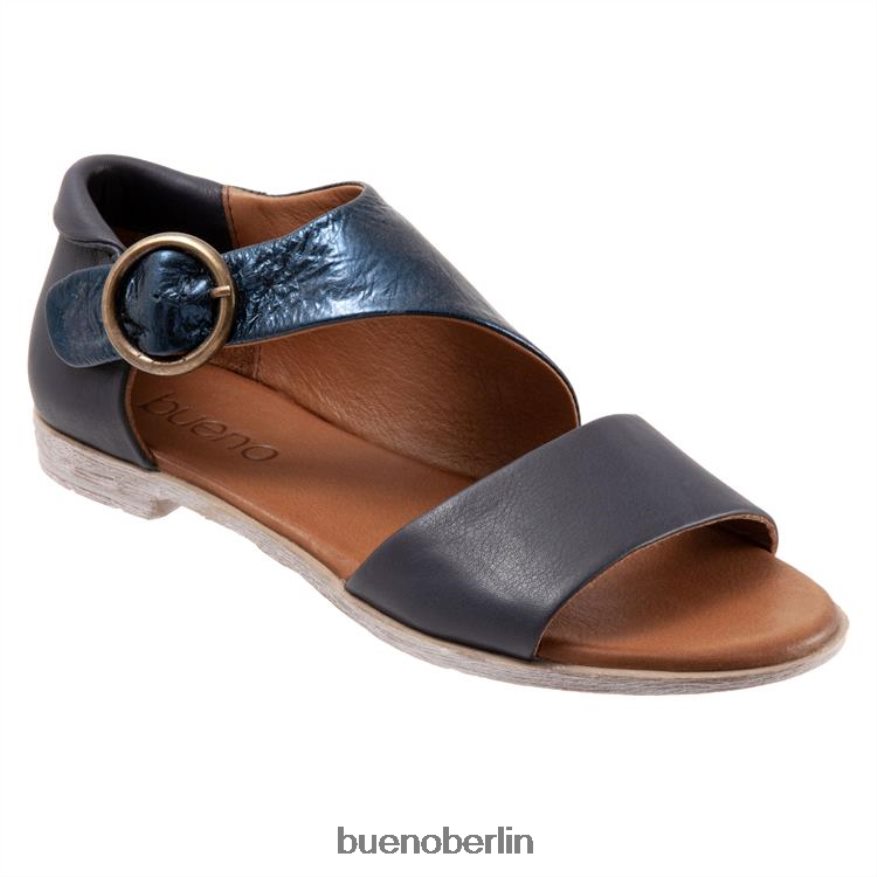 Bueno Footwear Yvonne L08J260 Wohnungen Marine, Marine-Metallic Frauen