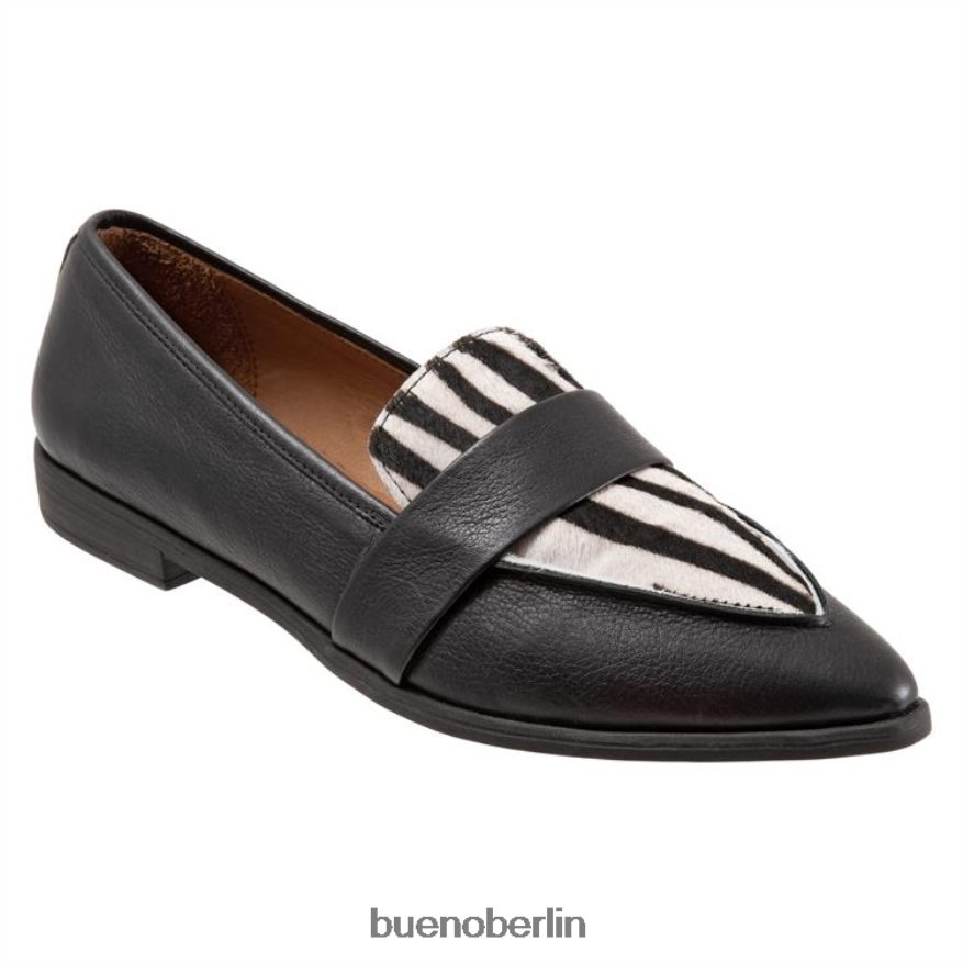 Bueno Footwear barnes L08J150 Wohnungen schwarzes Zebra Frauen