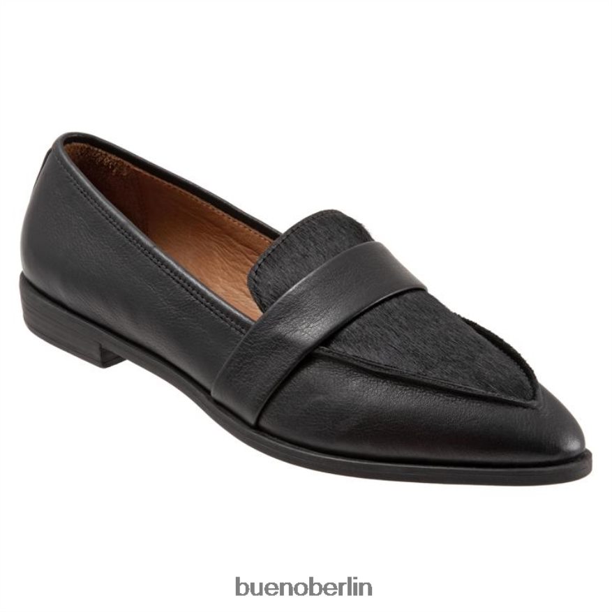 Bueno Footwear barnes L08J151 Wohnungen schwarzes Pony Frauen
