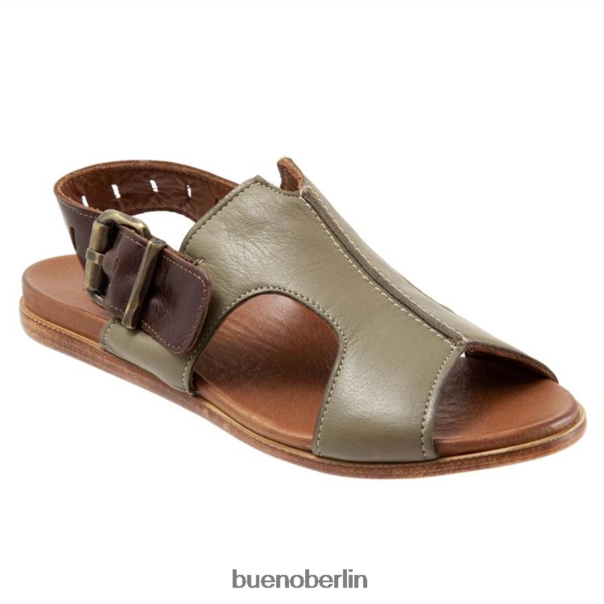 Bueno Footwear willa L08J249 Wohnungen Salbei Frauen